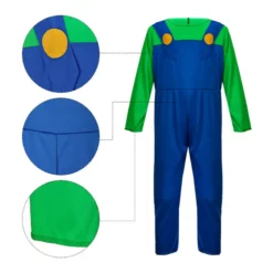 Kids Luigi Costume The Super Mario Bros. Movie -Étoile Cosplay Soldes 023a0be818