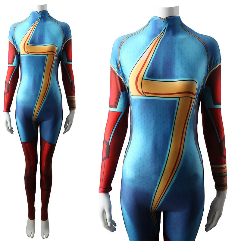 Ms. Marvel Body Suit Kamala Khan Cosplay For Adults Kids 5 Ms. Marvel Body Suit Kamala Khan Cosplay For Adults Kids – Image 3