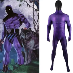 The Phantom Superhero Jumpsuit Cosplay Costume Adults Kids