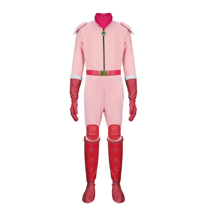 Kids Princess Peach Racing Costume Pink Jumpsuit The Super Mario Bros. Movie 4 Kids Princess Peach Racing Costume Pink Jumpsuit The Super Mario Bros. Movie – Image 2