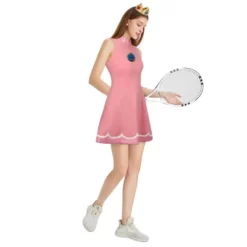 Princess Peach Tennis Dress Mario Tennis Aces Cosplay Costume -Étoile Cosplay Soldes 17310dbc3e