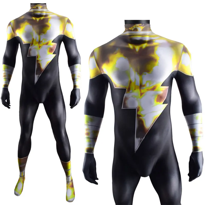 Shazam Black Adam Cosplay Costume Adult Kids 4 Shazam Black Adam Cosplay Costume Adult Kids – Image 2