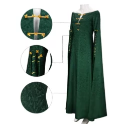 Alicent Hightower Cosplay Costume House Of The Dragon Dark Green Dress -Étoile Cosplay Soldes 208c4dfc3a