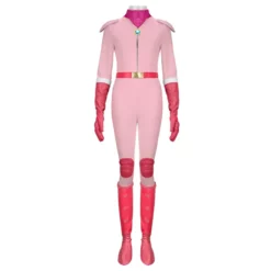 The Super Mario Bros. Movie Princess Peach Racing Costume Pink Jumpsuit Cosplay -Étoile Cosplay Soldes 34f947f7fb