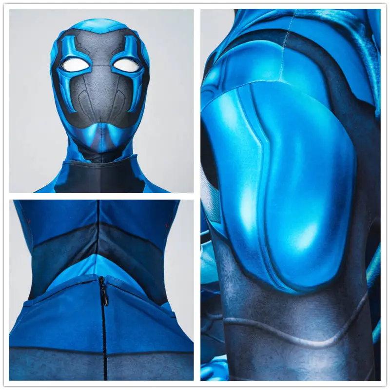Blue Beetle Cosplay Costume Men Kids 2023 Movies 8 Blue Beetle Cosplay Costume Men Kids 2023 Movies – Image 6