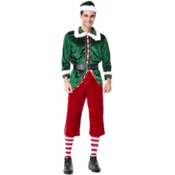 Christmas Elf Costume For Men Santa Claus Cosplay -Étoile Cosplay Soldes 37ee14e6ca