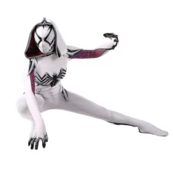 Anti-Gwenom Spider-Gwen Venom Symbiote Cosplay Costume Adults Kids -Étoile Cosplay Soldes 38370d30ac