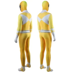 Mighty Morphin Power Rangers Yellow Ranger Cosplay Costume Trini Kwan Jumpsuit For Men -Étoile Cosplay Soldes 3895a4a656