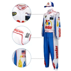 Ricky Bobby Nascar Costume Cap Printed Style Talladega Nights The Ballad Of Ricky Bobby -Étoile Cosplay Soldes 399430b713
