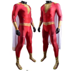 Shazam! Fury Of The Gods Billy Batson Cosplay Costume Kids Adults -Étoile Cosplay Soldes 40b289cee0