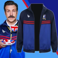 TV Ted Lasso Jason Sudeikis Track Jacket -Étoile Cosplay Soldes 4237fe5c0a