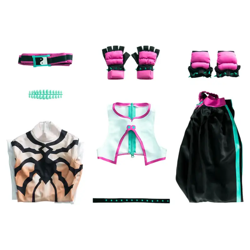 Street Fighter 6 Juri Han Cosplay Costume Halloween Outfits 7 Street Fighter 6 Juri Han Cosplay Costume Halloween Outfits – Image 5