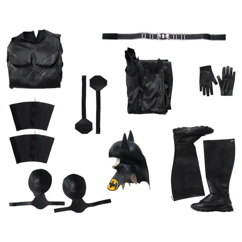 Flash Movie Michael Keaton Batman Cosplay Costume Faux Leather Edition 13 Flash Movie Michael Keaton Batman Cosplay Costume Faux Leather Edition – Image 11