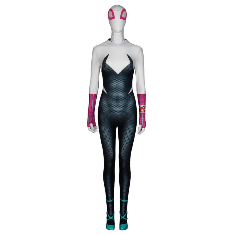 Across The Spider-Verse Spider-Gwen Stacy Costume Spider-Man Cosplay 5 Across The Spider-Verse Spider-Gwen Stacy Costume Spider-Man Cosplay – Image 3