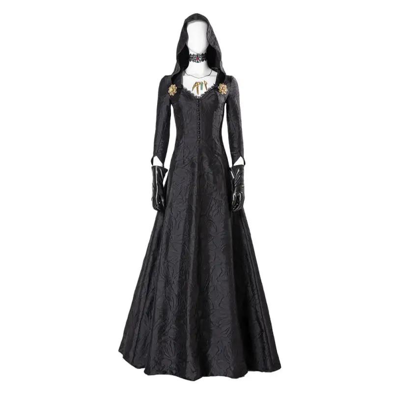 Resident Evil 8 Village Bela Daniela Dimitrescu Cosplay Costume 8 Resident Evil 8 Village Bela Daniela Dimitrescu Cosplay Costume – Image 6