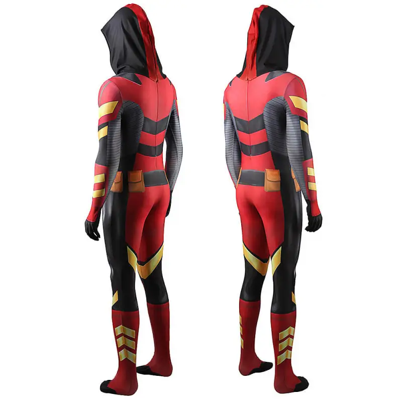 Red Arrow Arsenal Jumpsuit Cosplay Costume Adults Kids 7 Red Arrow Arsenal Jumpsuit Cosplay Costume Adults Kids – Image 5