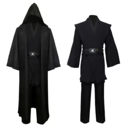 Star Wars Obi Wan Kenobi Black Cosplay Costume