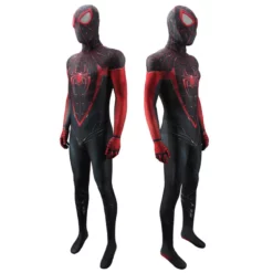 Spider-Man 2 Miles Morales Cosplay Costume With Detachable Mask -Étoile Cosplay Soldes 58bfb2b04c