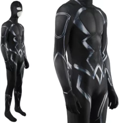 Black Bolt Cosplay Costume Blackagar Boltagon Jumpsuit Mask -Étoile Cosplay Soldes 5a7107305a