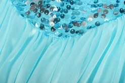 Frozen 2 Princess Elsa Blue Sparkly Party Dress -Étoile Cosplay Soldes 5ea0ff116e