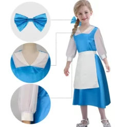 Kids Belle Maid Costume Beauty And The Beast -Étoile Cosplay Soldes 5fbd60800d