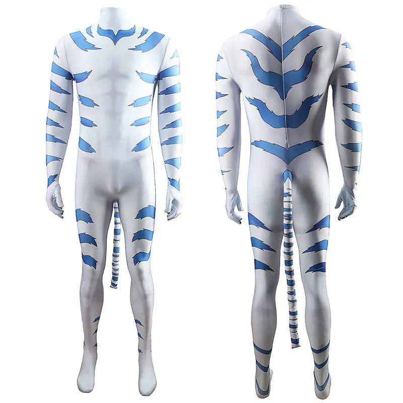 Onmyou Taisenki White Tiger Kogenta Cosplay Bodysuit Costume Adults Kids 4 Onmyou Taisenki White Tiger Kogenta Cosplay Bodysuit Costume Adults Kids – Image 2