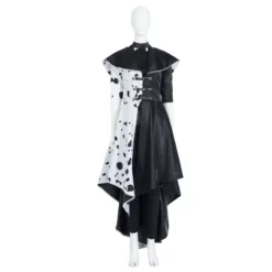 2021 Cruella De Vil Emma Stone Black White Cosplay Costume -Étoile Cosplay Soldes 65652ab67a