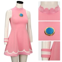 Princess Peach Tennis Dress Mario Tennis Aces Cosplay Costume -Étoile Cosplay Soldes 6643209c2c