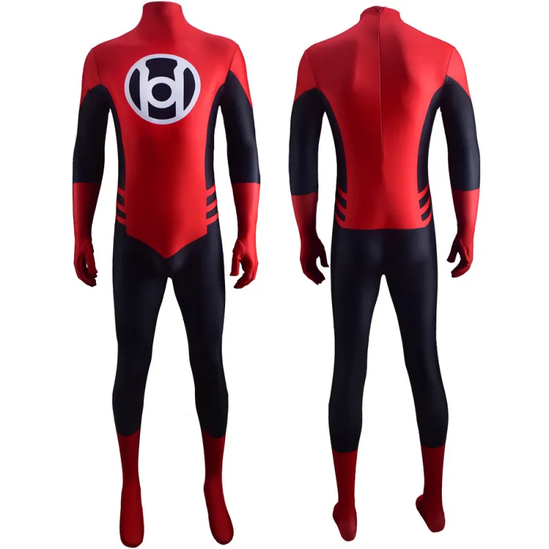 Red Lantern Corps Cosplay Costume Adult Kids 4 Red Lantern Corps Cosplay Costume Adult Kids – Image 2