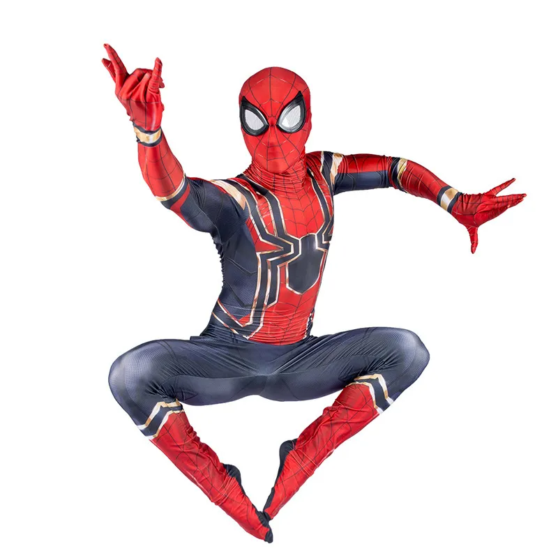 Avengers Iron Spider Spider-Man Cosplay Costume Adults Kids 4 Avengers Iron Spider Spider-Man Cosplay Costume Adults Kids – Image 2
