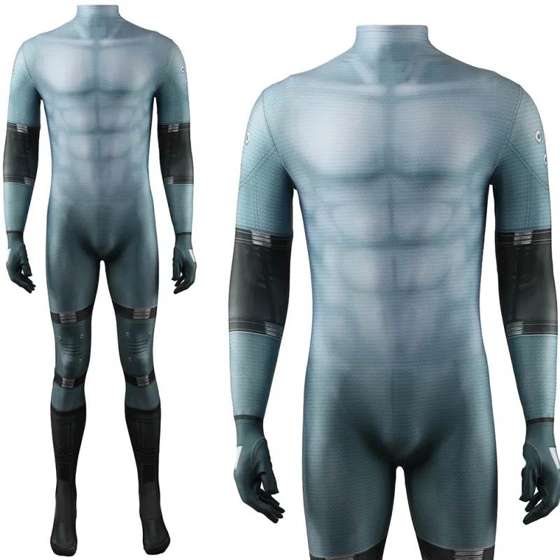 Metal Gear Solid 2:Sons Of Liberty Solid Snake Bodysuit Cosplay Costume 4 Metal Gear Solid 2:Sons Of Liberty Solid Snake Bodysuit Cosplay Costume – Image 2