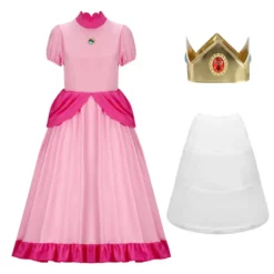 Princess Peach Dress Super Mario Cosplay Costume For Women -Étoile Cosplay Soldes 7426263c19