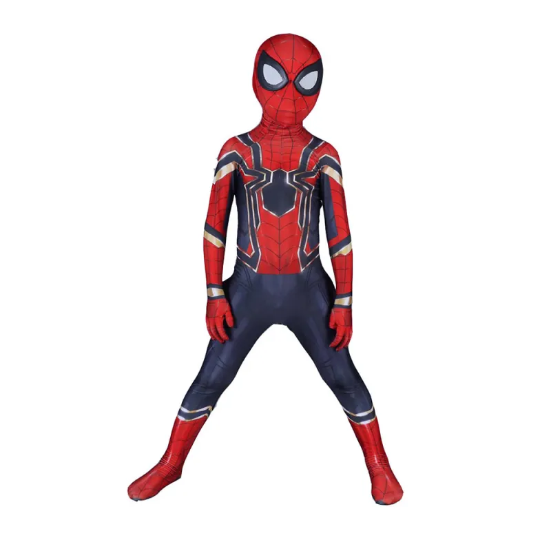Avengers Iron Spider Spider-Man Cosplay Costume Adults Kids 7 Avengers Iron Spider Spider-Man Cosplay Costume Adults Kids – Image 5