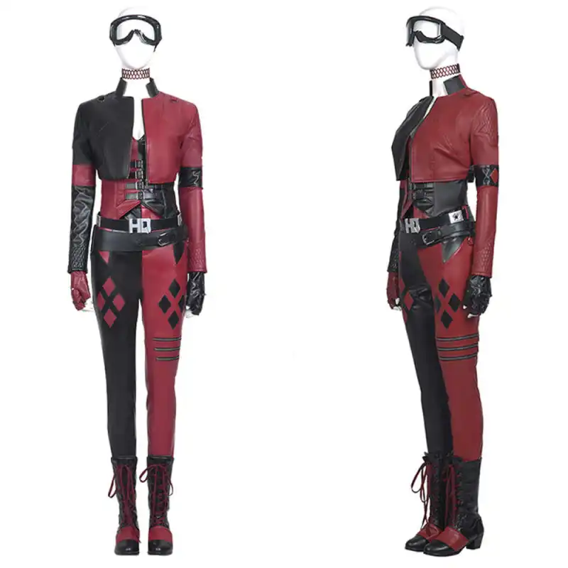 The Suicide Squad 2 Harley Quinn Leather Cosplay Costume 4 The Suicide Squad 2 Harley Quinn Leather Cosplay Costume – Image 2