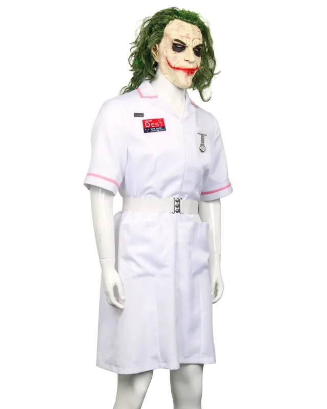 Batman Dark Knight Heath Ledger Joker Nurse Cosplay Costume 7 Batman Dark Knight Heath Ledger Joker Nurse Cosplay Costume – Image 5