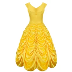 Princess Belle Yellow Dress Beauty And The Beast Film Cosplay -Étoile Cosplay Soldes 77a3ee5a4a