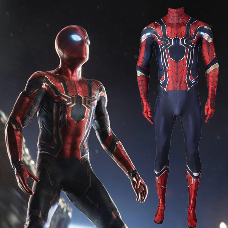 Avengers: Infinity War Iron Spider Spider-Man Cosplay Costume Adults Kids 3 Avengers: Infinity War Iron Spider Spider-Man Cosplay Costume Adults Kids