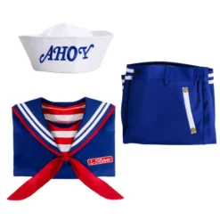 (Ready To Ship) Adults Stranger Things 3 Steve Harrington Scoops Ahoy Cosplay Costume -Étoile Cosplay Soldes 7900aa0e29
