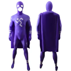 Captain Running Man Cosplay Jumpuit Cloak With Removable Mask