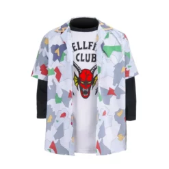 Adults Kids Stranger Things Season 4 Hellfire Club Dustin Henderson Cosplay Costume -Étoile Cosplay Soldes 7e789c2761