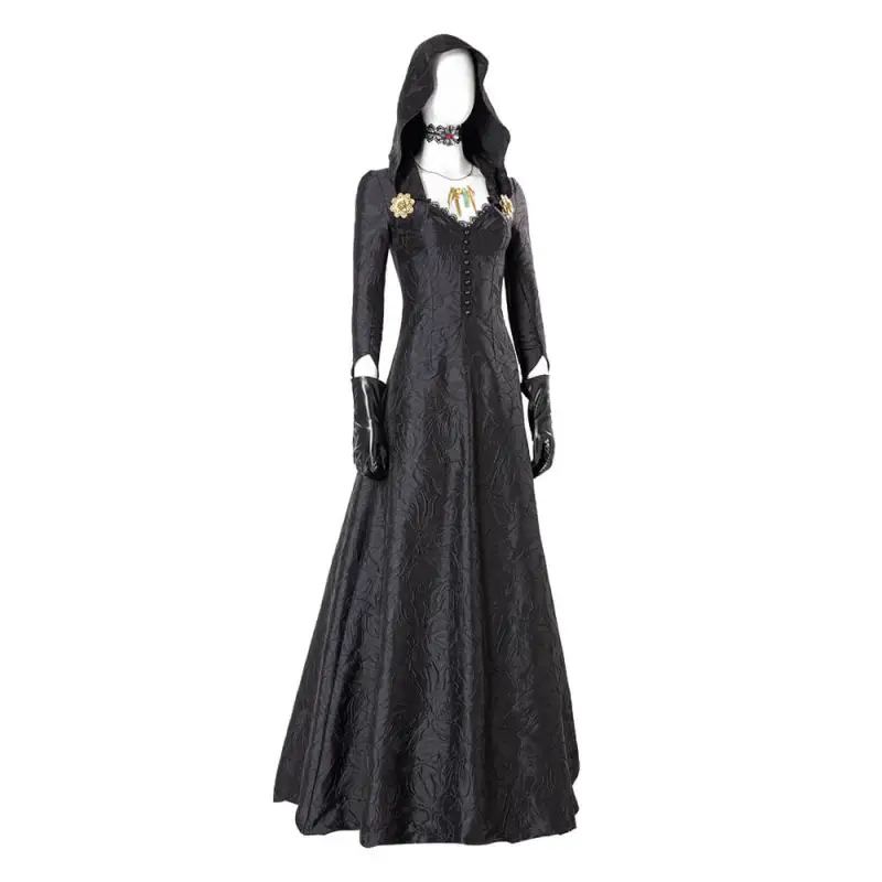 Resident Evil 8 Village Bela Daniela Dimitrescu Cosplay Costume 9 Resident Evil 8 Village Bela Daniela Dimitrescu Cosplay Costume – Image 7