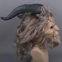 Beauty And The Beast Adam Prince Cosplay Mask With Wig -Étoile Cosplay Soldes 7ef87228be