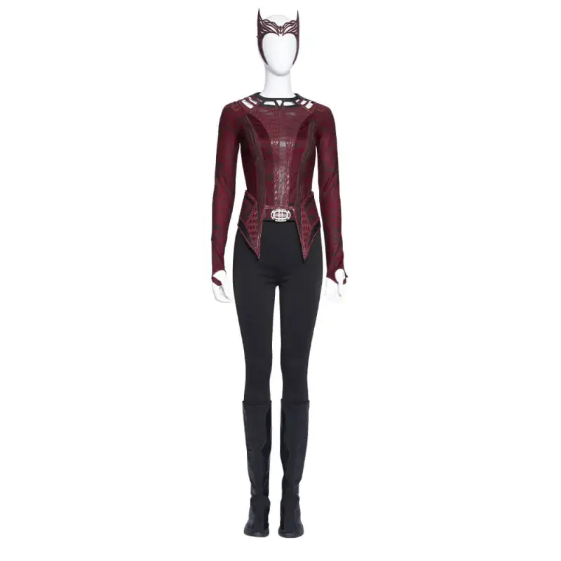 Doctor Strange In The Multiverse Of Madness Wanda Maximoff Scarlet Witch Cosplay Costume (No Boots) 5 Doctor Strange In The Multiverse Of Madness Wanda Maximoff Scarlet Witch Cosplay Costume (No Boots) – Image 3