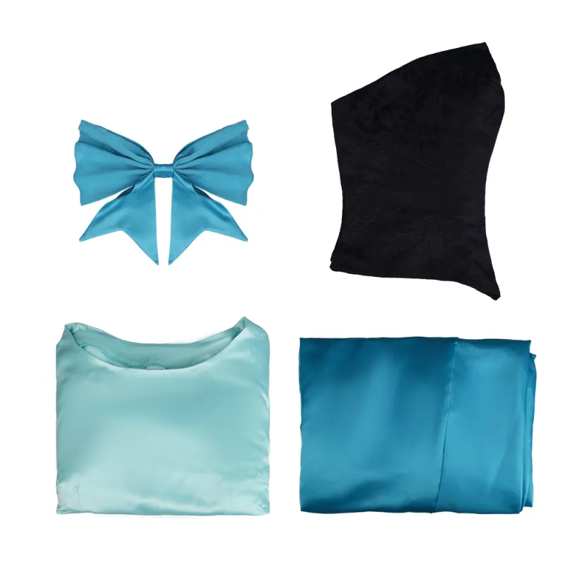 The Little Mermaid Ariel Blue Dress Cosplay Costume 8 The Little Mermaid Ariel Blue Dress Cosplay Costume – Image 6