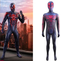 Spider-Man 2099 Black Suit Cosplay Jumpsuit With Detachable Mask