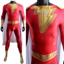 Shazam! Fury Of The Gods Billy Batson Cosplay Costume Kids Adults -Étoile Cosplay Soldes 89b48c5eb5