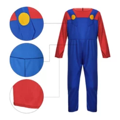 Kids Mario Costume The Super Mario Bros. Movie -Étoile Cosplay Soldes 8bfa6de679
