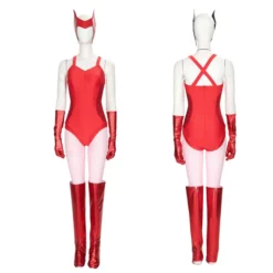 WandaVision Scarlet Witch Wanda Maximoff Cosplay Costume Style B -Étoile Cosplay Soldes 8f68376c55