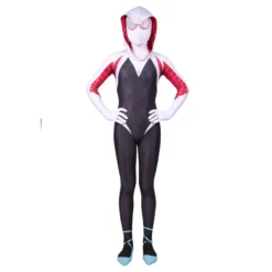 Ghost Spider Costume Spider-Man: Into The Spider-Verse Spider-Gwen Cosplay
