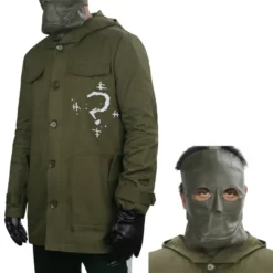 The Batman 2022 Riddler Cosplay Costume With Mask